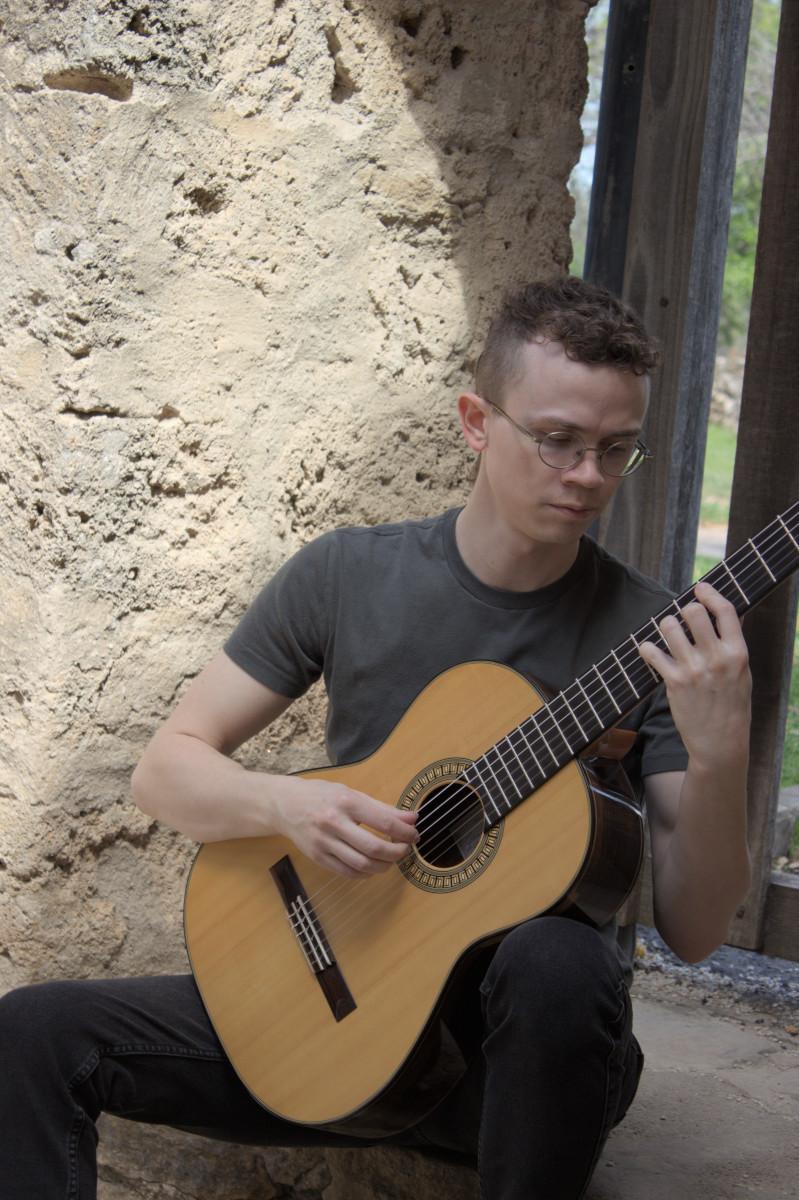 Chris Stevens playing guitar